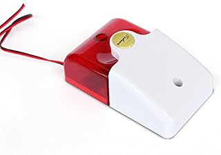 Taikuwu Wired Flashing Light Strobe Siren Sound Alarm Home security System Light Siren for Home/Company/Community/Warehouse 12V,105 dB
