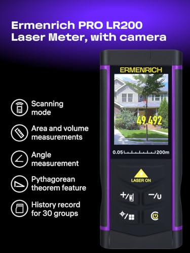 Laser numérique portable Pro LR200 instrument de mesure de zone volume angle et mode pythagore - 3