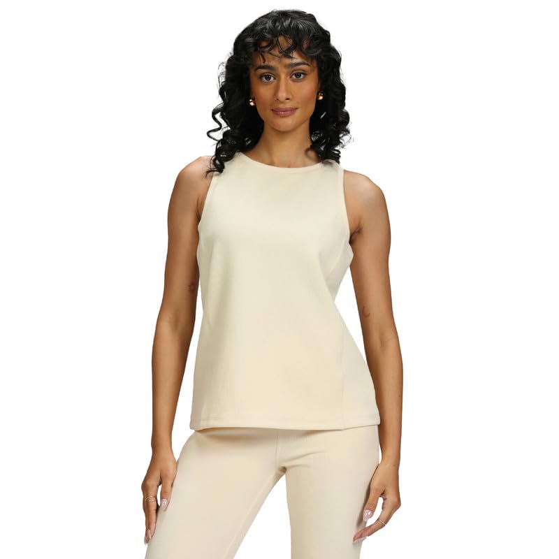 blissclub RibSupreme Tank, Boat Neckline, Princess Panel for Shaping, Premium Ribbed Fabric, Luxurious Feel-picture-32