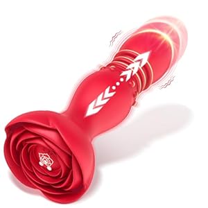 Whigmaleerie Rosen Analplug Vibrator Sexspielzeug