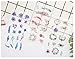 Washi Planner Sticker, Decorative Adhesive Sticker, Craft Scrapbooking Sticker Set for Diary, Album, Notebook, Bullet Journal, 12 Sheets/Pack (Plants)