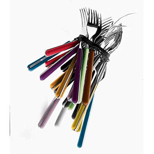 Mepra Set Posate 24 Pezzi Fantasia Flatware, Servizio Posate Acciaio Inox 18/10 Made in Italy, Design Moderno Elegante, Forchette Cucchiai Coltelli per Tavola e Cucchiaini da Caffè - immagine 5