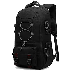 Mochila de Viaje, Mochila para Senderismo de 45L.Gran Capacidad.Mochila para Ordenador hasta 17.3 Pulgadas.Casual Impermeable y múltiples Bolsillos.Acampada,Excursiones,Deportes al Aire Libre