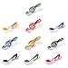 ERINGOGO 10 Pack Music Note Clips Music Clips Page Holder Plastic Sheet Clips Book Clips Bookmarks Stationery Clips for Paper