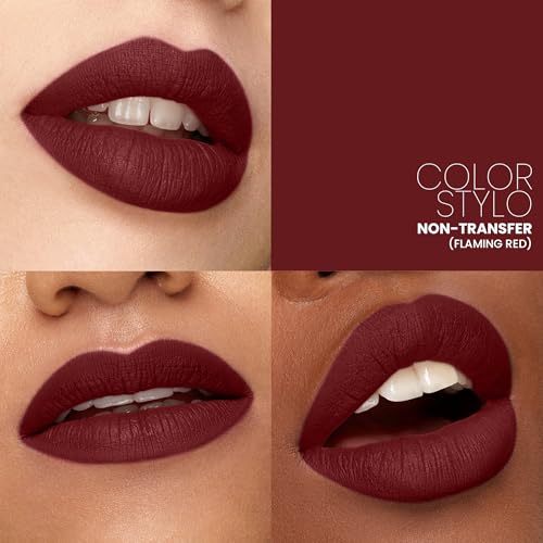 Image of Seven Seas Color Stylo NonTransfer Matte Lipstick | Lipstick Matte Finish | Waterproof | Long Lasting | Lasts Up to 24 hours (Flamingo Red Rose)