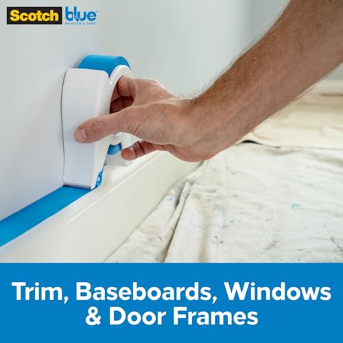Image of ScotchBlue Painters Tape Applicator, Applies Painter's Tape in One Continuous Strip, Paint Tape Applicator for Trim, Windows and Door Frames, 1.41 Inches x 20 Yards, 2 Pack | Applies Tape in One Continuous Strip, For Trim, Windows and Door Frames