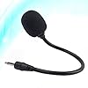 HOODANCOS Portable Mini Condenser Microphone 205mm Length with 3.5mm Port Metal Material for Voice Amplifiers and Phones for Applications Requiring Minimum Microphone Visibility #2