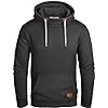Grin&Bear GEC494 Herentrui met capuchon capuchonjack hoodie met hoog sluitende kraag