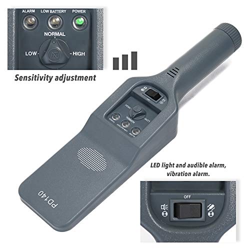 Metal Detector, KKmoon PD140 High Sensitivity Handheld Metal Detector Station Metro Airport Safety Check Portable Tester