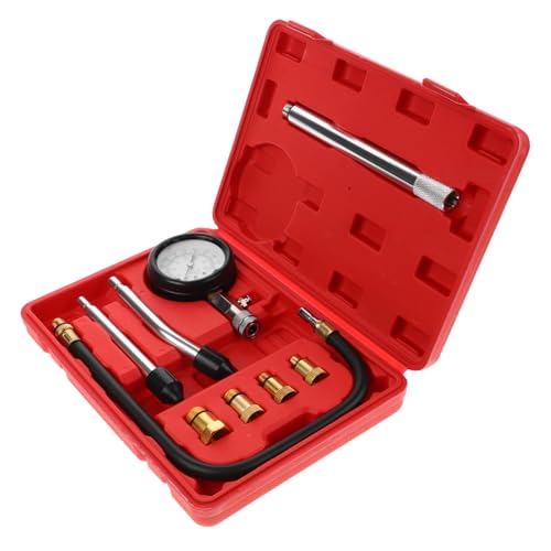OUNONA Dual Pressure Gauge Set for Engines Compression Test Kit Small Engine Motorcycle Tool
