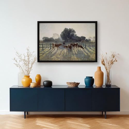 Impression sur toile Elioth Gruner cadre suspendu 50x76 cm