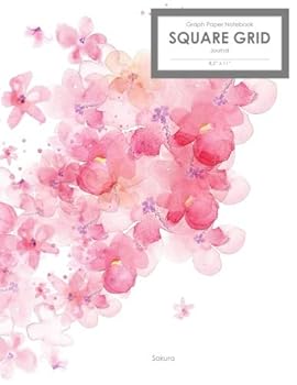 Sakura Graph Paper Notebook Square Grid Journal (8. 5 X 11) : 120 Pages (60 Sheets) (Grid Size: 0. 25 Inches)
