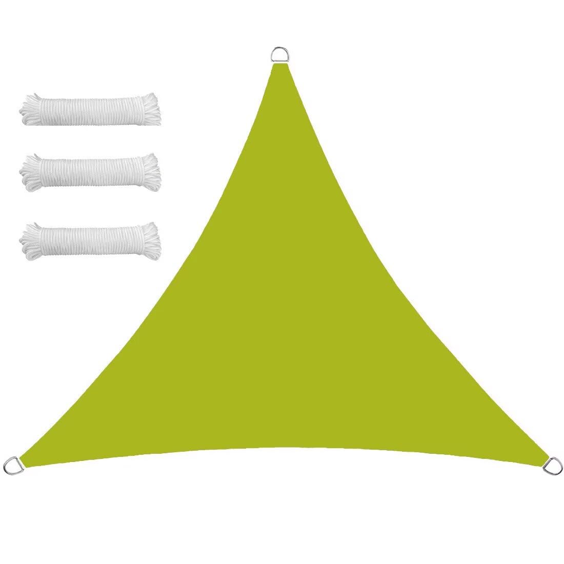 Voile d'ombrage triangulaire imperméable contre soleil et pluie terrasse