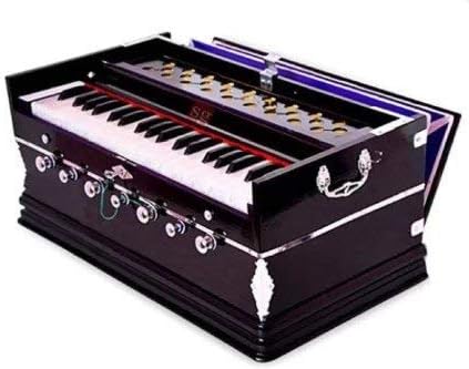 Musical 7 Stopper, 3 1/4 Octaves, 39 Keys, Double Fold Bellow, Mahogany Color Harmonium