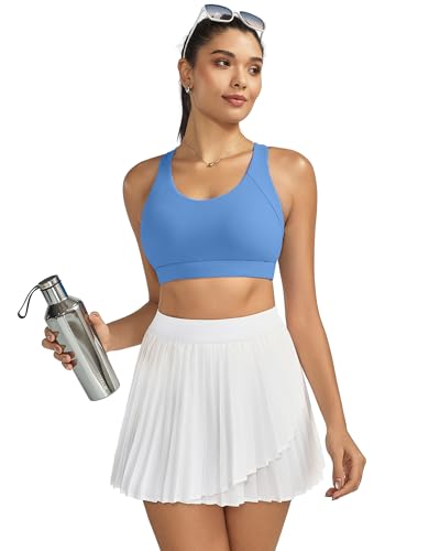 Image of RUNNING GIRL Sports Bra for Women High Support, Criss-Cross Back Padded Strappy Sports Bras Yoga Bra with Removable Cups