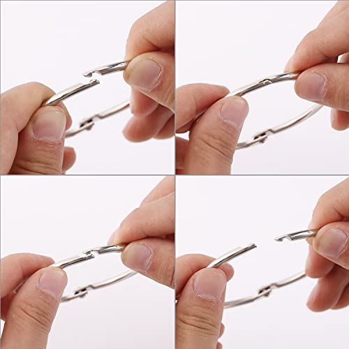 image for Mr. Pen- Loose Leaf Binder Rings, 3 Inch, 10 Pack, Metal Book Rings fo