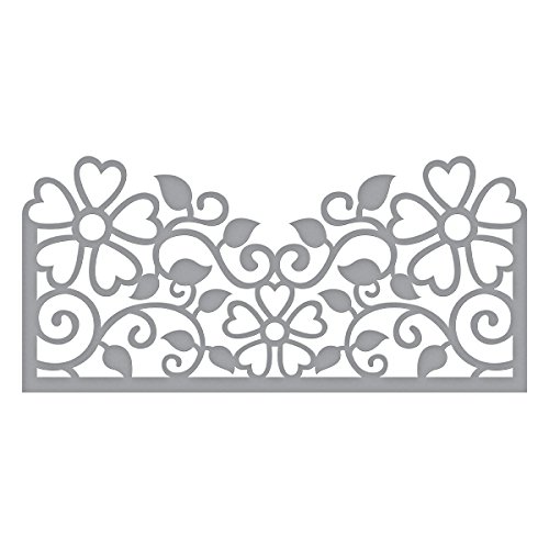 Spellbinders Shapeabilities Top Floral Panel Die, Metal, Brown, 22.2 x 12.8 x 0.2 cm
