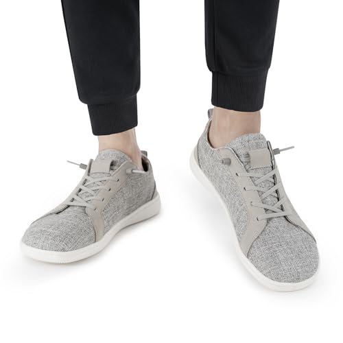 Image of Men's Barefoot Wide Toe Box Shoes - Minimalist Barefoot Shoes with Zero Drop Sole Extra Wide Slip on Walking Shoes for Men