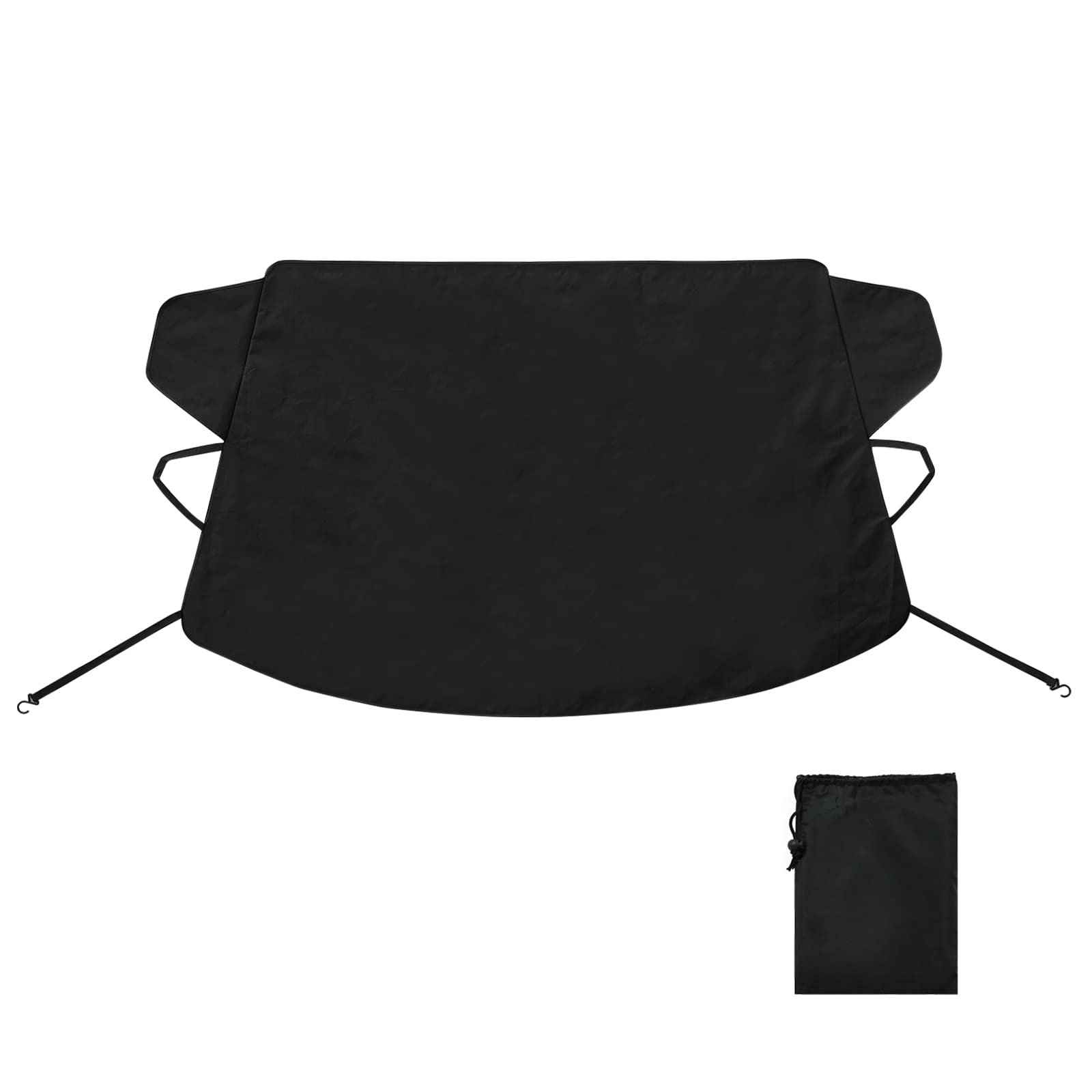 Adoric Car Windshield Snow Cover, Upgraded Snow Cover for Car Windshield, Waterproof Ice and Snow Frost Protector with Heavy Duty Material for Most Cars