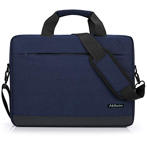 Alfheim - Laptop Bag 15.6-16 Inch,Messenger & Shoulder Bags for Men Women, Waterproof Briefcase,Handbag Fit for 15.6 Inch Laptop,Lightweight Notebook Bag,for Student/Business/Commute/Travel(Blue)