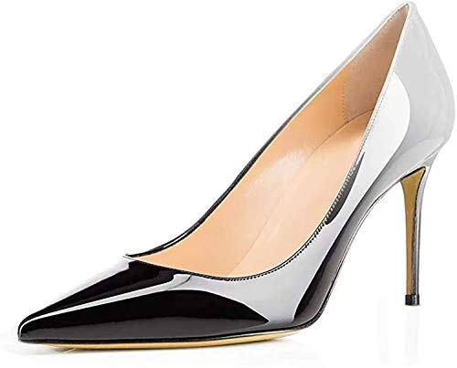 Axellion Women's Closed Toe Stiletto Pumps, Pointed Toe High Heels for Wedding, Prom, Office & Daily Wear