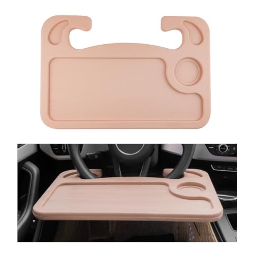 Gasedin Car Steering Wheel Desk, 2 in 1 Auto Steering Wheel Tray for Food & Laptop, Multipurpose...