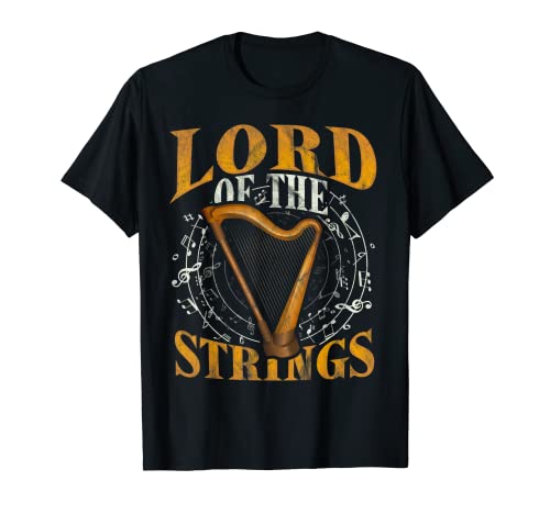 Arpa Tshirt Pedales Harpist Strings Orchestra Strums Camiseta