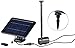 Produktbild Royal Gardineer Solarpumpe: Teich- und Springbrunnen-Pumpe mit 2-Watt-Solarpanel und Akkubetrieb (Solarpumpe Brunnen, Solarbetriebene Springbrunnenpumpe, Mini Teichpumpe)