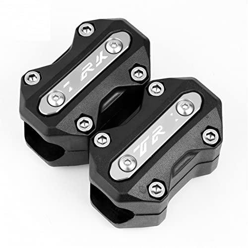 Protector de parachoques Benelli TRK 502 evita daños en caídas bloque CNC plata 5
