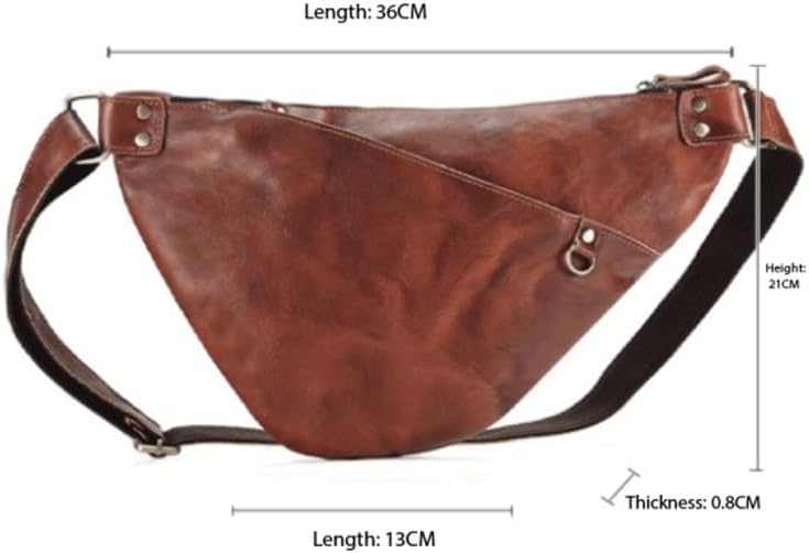 Leather Retro Men's Business Tote Bag Crossbody Casual Shoulder