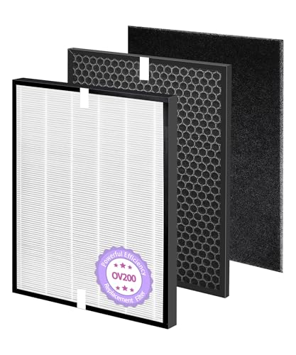 Filtres de rechange OV200 compatible Oransi RF200-1 avec préfiltre et charbon