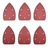 60 Blatt | Klett-Schleifblätter | Mouse | Schleifpapier | 92x140 mm | je 10 x Körnung 40/60/ 80/120/ 240 | Schleifdreiecke | Schleifmaus | Dreieckschleifer | Black + Decker