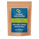 Cusa Premium Instant Tea and Coffee Variety Pack - No Sugar or Artificial Ingredients - Iced or Hot,...