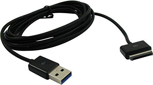 Super Power SupplyÂ® Charging Data Sync Charger Cord with 6.5FT Foot Cable USB to 40 Pin for Asus Eee Pad Transformer Tf101 A1 B1 Prime Tf201 Tf300t Slider Sl101 A1 B1 Touchscreen Tab Tablet PC Pad 7n21135100344 Uc1l USB Plug