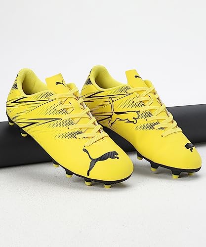 PUMA Puma Childrens/Kids Attacanto Soccer Cleats (12 Little Kid) (Yellow/Black)