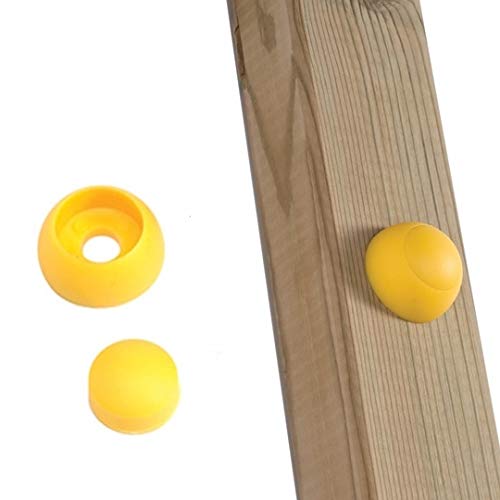 Schraubenabdeckung/Bolzenabdeckung gelb, für Spielturm/Schaukel, Paket: 20 Stück