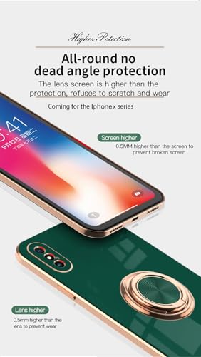 Coque iPhone Xs Max souple Asuwish avec anneau support et protection écran - 6