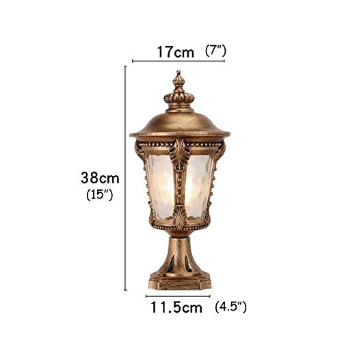 Sécurisez votre allée de villa avec la lampe de cour rétro E27