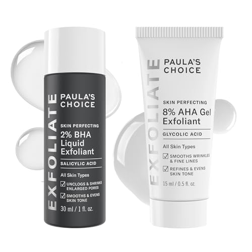 Paula's Choice SKIN PERFECTING 8% AHA Gel Exfoliant & 2% BHA Liqu...