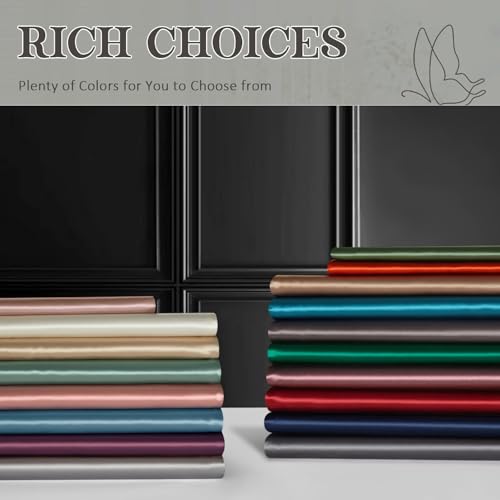 Image of 2 Pack Zippered Satin Toddler Pillowcaes, 14x 20 Inches, Luxury and Silky Soft Travel Zip Pillow Cases (14x20 Inch (Pack of 2), Champagne)