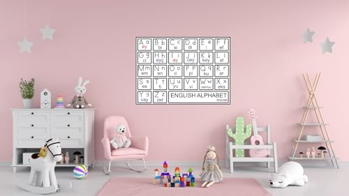 İngilizce Alfabe Cetveli (Englısh Alphabet) 50x70 cm Karton 01
