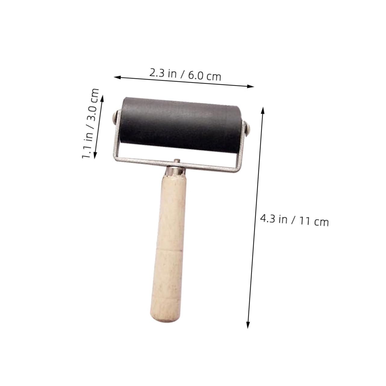 KONTONTY 4pcs Plastic Rollers for Stamping Block Ink Stamps for Crafting Rollers for Printmaking