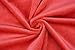 kullaloo Microfaser-Plüsch Stoff Shorty als Meterware in vielen Farben - 1,5mm Florlänge, EN71-3 & EN 71-9 Zertifiziert (Cherry rot)