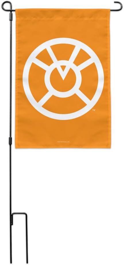 Green Lantern Blackest Night Orange Lantern Logo Garden Yard Flag