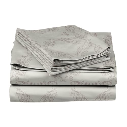 Image of BLISSHOME Everlast 150TC King Size Printed Bedsheet with 2 Pillow Covers for Double Bed, Aesthetic Bedding, Wrinkle Resistant, 100+ Wash Durable, Quick Dry, Ornate Design - Brown (228cm x 274cm)