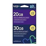 Sim 100% anónimo Lycamobile Reino Unido, ya activa y lista para usar, se puede utilizar en Italia, tarjeta de teléfono con contrato de consumo, sin cuotas mensuales.