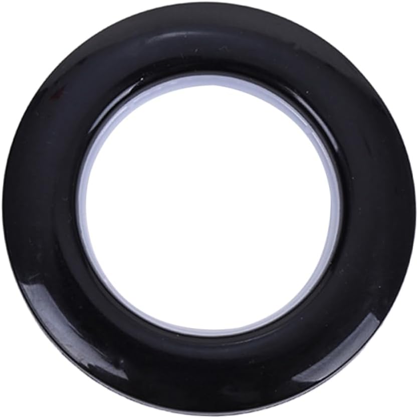TOYANDONA 80pcs Plastic Curtain Grommet Rings for No Drill Curtain Rod Blackout Bedroom Living Room
