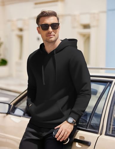 COOFANDY Men's Hooded Pullover Casual Long Sleeve Drawstring Gym Hoodies Sweatshirts with Pocket4