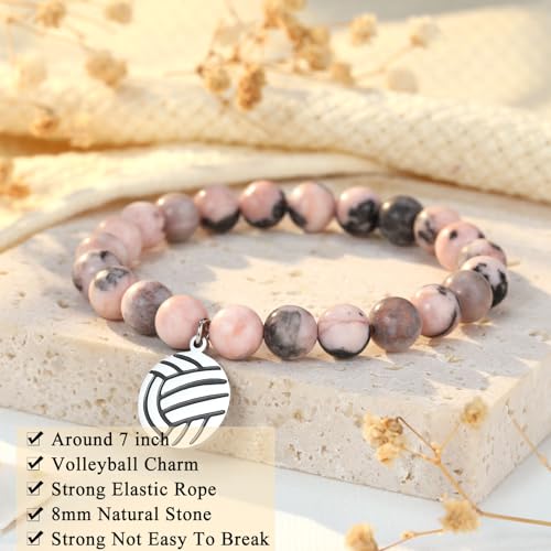Image of Softball Volleyball Bracelet Gifts for Girls, Daughter, Niece, Softball Gifts for Team