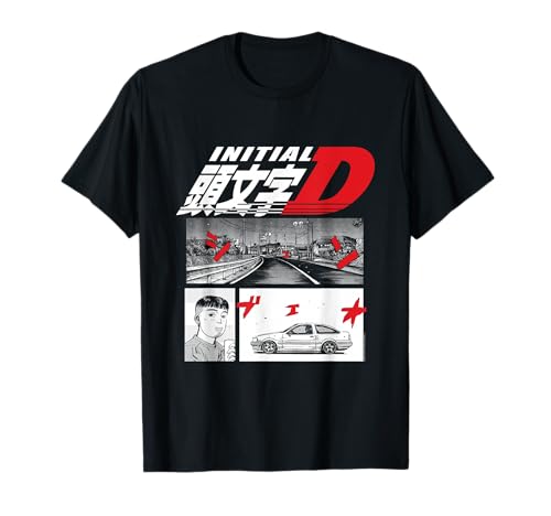 Initial D Manga 3 Panel T-Shirt